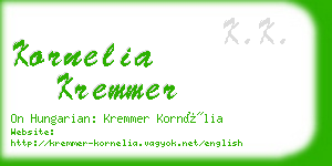 kornelia kremmer business card